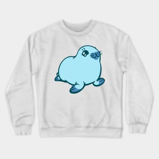 Aquamarine Baby Harp Seal the Animal Crewneck Sweatshirt